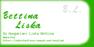 bettina liska business card